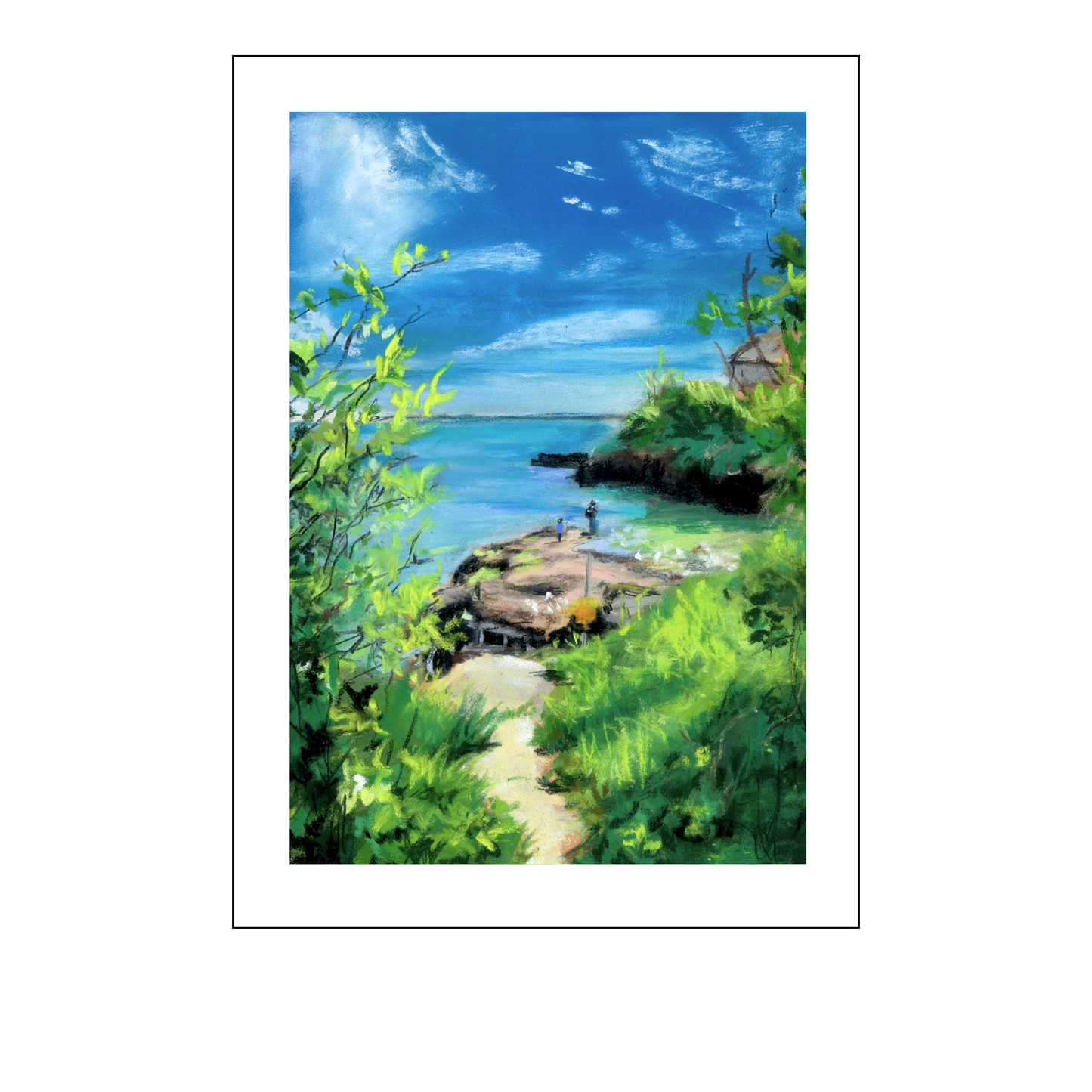 Pegs Rock, Dunmore East Print